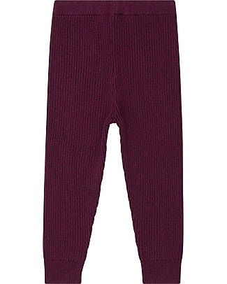 Sense Organics Leggings a Maglia Yuma - Melanzana - 100% Cotone Bio GOTS Leggings