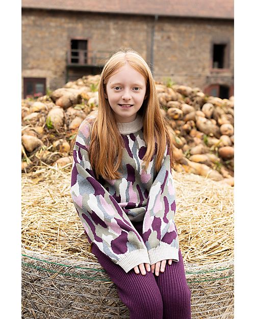 Sense Organics Leggings a Maglia Yuma - Melanzana - 100% Cotone Bio GOTS Leggings