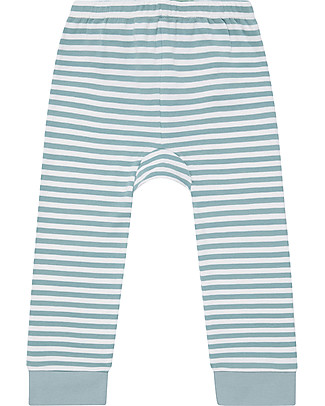 Sense Organics Leggings Baby Bright - Righe Blu - 100% Cotone Bio Pantaloni Lunghi
