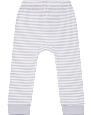 Sense Organics Leggings Baby Bright - Righe Lilla - 100% Cotone Bio Pantaloni Lunghi