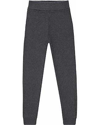 Sense Organics Leggings Baby Lavorati a Maglia Yuma - Antracite - 100% Cotone Bio Leggings
