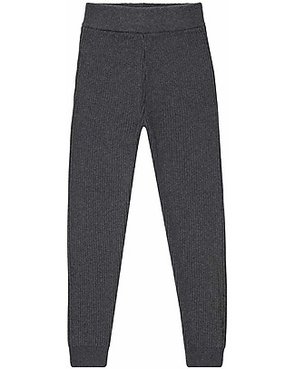 Sense Organics Leggings Baby Lavorati a Maglia Yuma - Antracite - 100% Cotone Bio Leggings