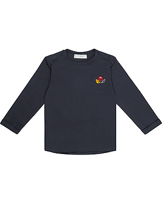 Sense Organics Maglia Baby Maniche Lunghe Leja - Navy/Bacche - 100% Cotone Bio Maglie Manica Lunga