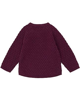 Sense Organics Maglia Bebè Keme - Melanzana - 100% Maglia di Cotone Bio GOTS Maglioni