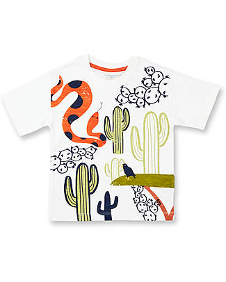 Sense Organics Maglia Maniche Corte Jannis - Stampa Deserto - 100% Cotone Bio GOTS T-shirt
