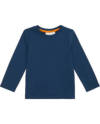 Sense Organics Maglia Maniche Lunghe Arlena - Blu Navy - 100% Cotone Bio GOTS Maglie Manica Lunga