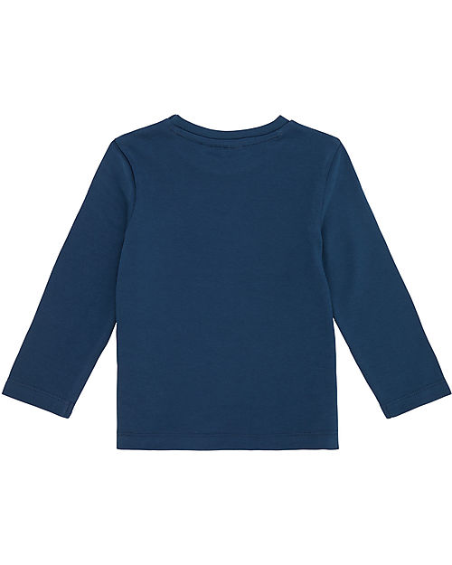 Sense Organics Maglia Maniche Lunghe Arlena - Blu Navy - 100% Cotone Bio GOTS Maglie Manica Lunga