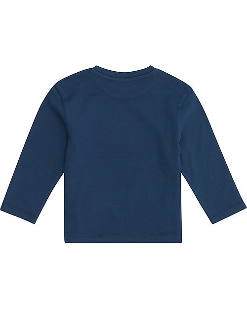 Sense Organics Maglia Maniche Lunghe Luke - Blu Navy - 100% Cotone Bio GOTS Maglie Manica Lunga