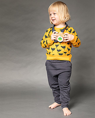 Sense Organics Maglia Maniche Raglan Dena - Fiori - 100% Cotone Bio Maglie Manica Lunga