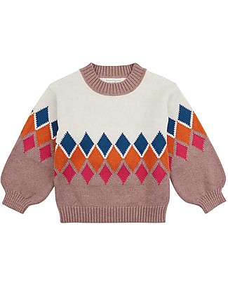 Sense Organics Maglione Delia - Rombi - 100% Cotone Bio Maglioni