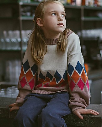 Sense Organics Maglione Delia - Rombi - 100% Cotone Bio Maglioni