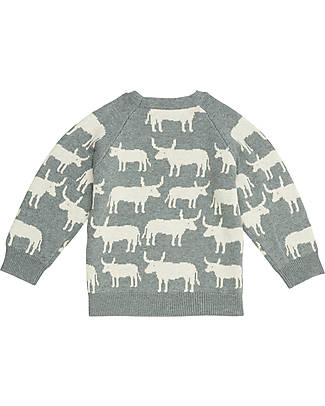 Sense Organics Maglione Victor - Grigio Tori - 100% Cotone Bio GOTS Maglioni
