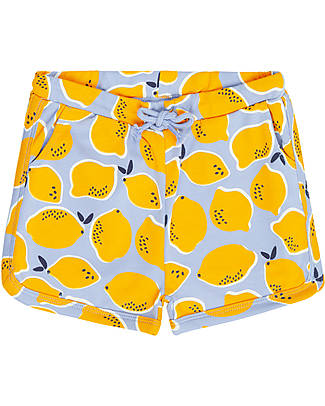 Sense Organics Pantaloncini in Felpa Marlen - Limoni - 100% Cotone bio Pantaloni Corti