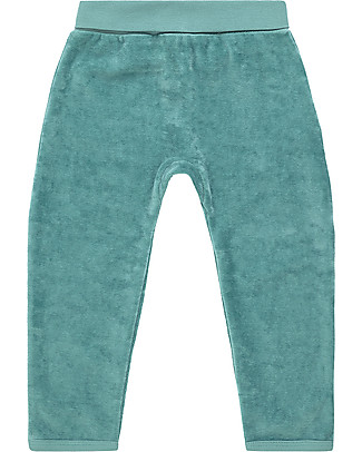 Sense Organics Pantalone Baby Jeanne - Verde Acqua - Velluto in Cotone Bio Pantaloni Lunghi