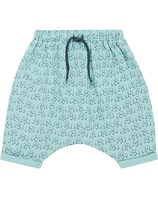 Sense Organics Pantaloni Baby Magesh - Elefante Origami - 100% Cotone bio Pantaloni Corti