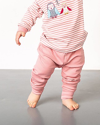 Sense Organics Pantaloni Baby Yoy - Rosa - 100% Cotone Bio Pantaloni Lunghi