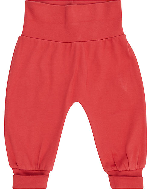 Sense Organics Pantaloni Bebè Sjors - Rosso - 100% Cotone Bio GOTS Pantaloni Lunghi