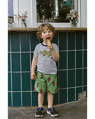 Sense Organics Pantaloni Corti Khan - Coccodrillo - 100% Cotone Bio Pantaloni Corti