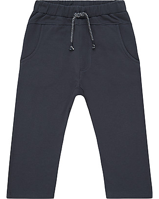 Sense Organics Pantaloni Felpati Jarno - Blu Navy - 100% Cotone Bio Pantaloni Lunghi
