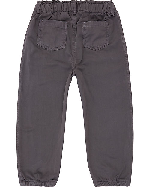 Sense Organics Pantaloni Foderati Kaito - Grigio Scuro - 100% Cotone Bio GOTS Pantaloni Lunghi