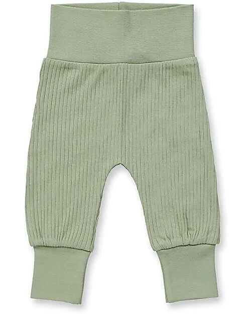 Sense Organics Pantaloni Neonato Sjors - Verde Salvia - 100% Cotone Bio GOTS Pantaloni Lunghi