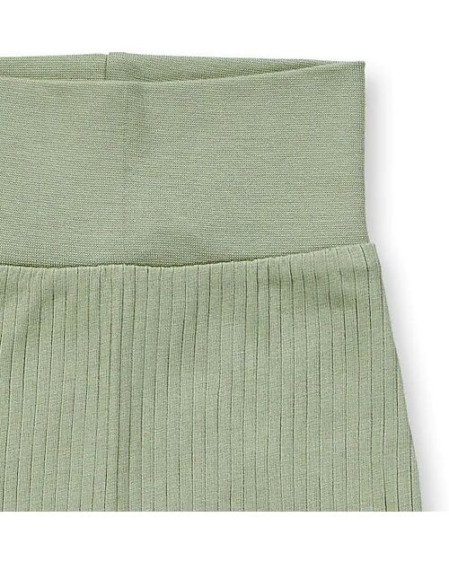 Sense Organics Pantaloni Neonato Sjors - Verde Salvia - 100% Cotone Bio GOTS Pantaloni Lunghi