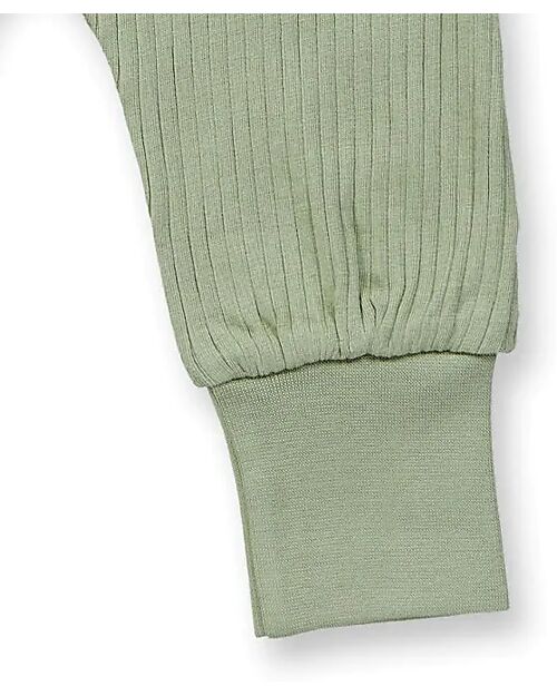 Sense Organics Pantaloni Neonato Sjors - Verde Salvia - 100% Cotone Bio GOTS Pantaloni Lunghi