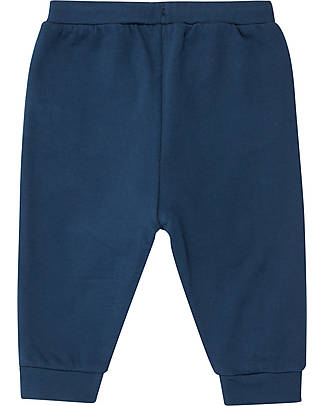 Sense Organics Pantaloni Tuta Bebè Candy - Blu Navy - 100% Cotone Bio GOTS Pantaloni Lunghi