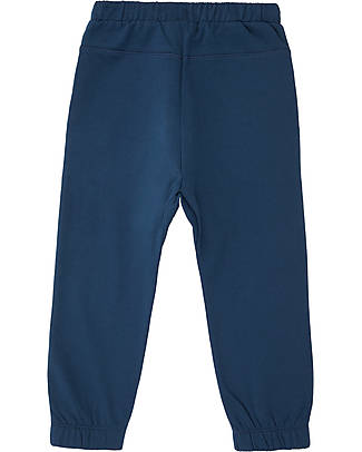 Sense Organics Pantaloni Tuta Jarno - Blu Navy - 100% Cotone Bio GOTS Pantaloni Lunghi