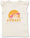 Sense Organics Pigiama Estivo Jula Retro - Eggshell/Strisce Rosa - 100% Cotone Bio GOTS Pigiami