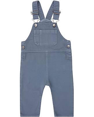 Sense Organics Salopette Bebè Janis - Blu Polvere - 100% Cotone Bio GOTS Salopette