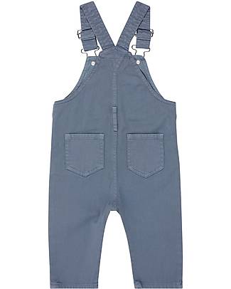 Sense Organics Salopette Bebè Janis - Blu Polvere - 100% Cotone Bio GOTS Salopette