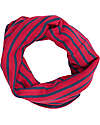 Sense Organics Sciarpa Tubolare  Susu - Lampone Navy Strisce - 100% Cotone Bio GOTS Sciarpe