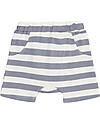 Sense Organics Shorts Baby Emilio - Righe blu - 100% Cotone bio Pantaloni Corti