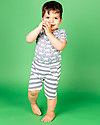 Sense Organics Shorts Baby Emilio - Righe blu - 100% Cotone bio Pantaloni Corti