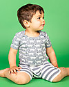 Sense Organics Shorts Baby Emilio - Righe blu - 100% Cotone bio Pantaloni Corti