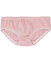 Sense Organics Slip Paris Pacco da 2 - Uccellini/Righe Rosa Antico - 100% cotone bio Slip