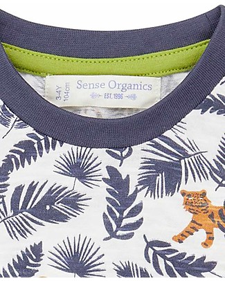 Sense Organics T-shirt Baby Odo - Tigre Fronte Retro - 100% Cotone bio T-Shirt e Canotte