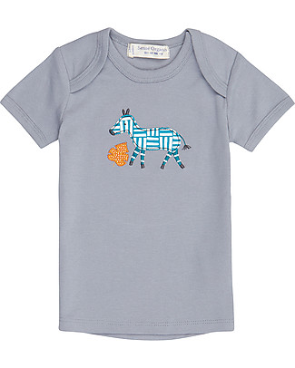 Sense Organics T-shirt Baby Tilly - Blu/Zebra - 100% Cotone bio T-Shirt e Canotte