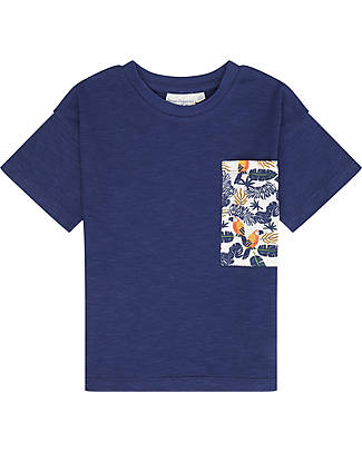 Sense Organics T-Shirt con Taschino Jannis - Navy - 100% Cotone bio T-shirt