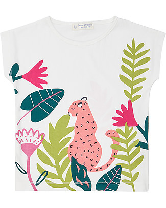 Sense Organics T-shirt Dora - Leopardo - 100% Cotone bio T-Shirt e Canotte