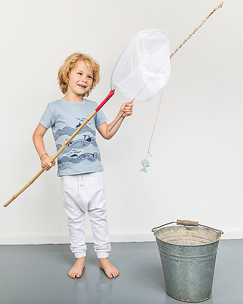 Sense Organics T-shirt Ibon, Balena - 100% cotone bio T-shirt