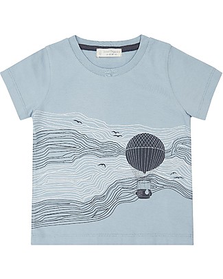Sense Organics T-shirt Ibon - Mongolfiera - 100% cotone bio T-Shirt e Canotte