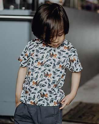 Sense Organics T-shirt Jannis - Tigre - 100% Cotone bio T-Shirt e Canotte