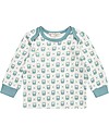 Sense Organics T-shirt Maniche Lunghe Timber, Gufetti Blu - 100% Cotone bio Maglie Manica Lunga