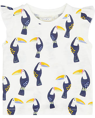 Sense Organics T-Shirt Nana con Maniche ad Aletta - Tucano - 100% Cotone Bio T-shirt