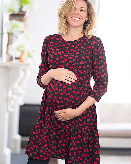 Seraphine Abito a Strati Premaman e Allattamento Gita - Cuori Vestiti_