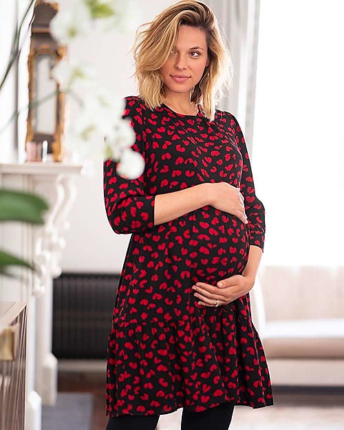 Seraphine Abito a Strati Premaman e Allattamento Gita - Cuori Vestiti_