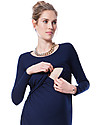 Seraphine Abito Elegante Premaman e Allattamento Kiley  - Blu Navy Vestiti_