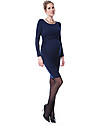 Seraphine Abito Elegante Premaman e Allattamento Kiley  - Blu Navy Vestiti_